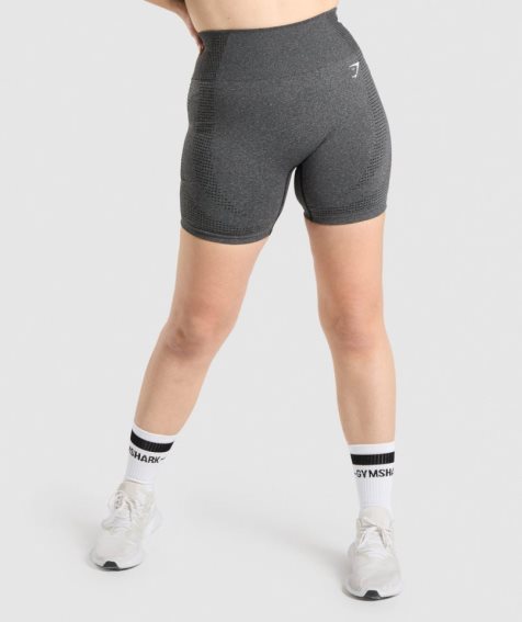 Women's Gymshark Vital Seamless 2.0 Shorts Dark Grey | NZ 5CGRTQ